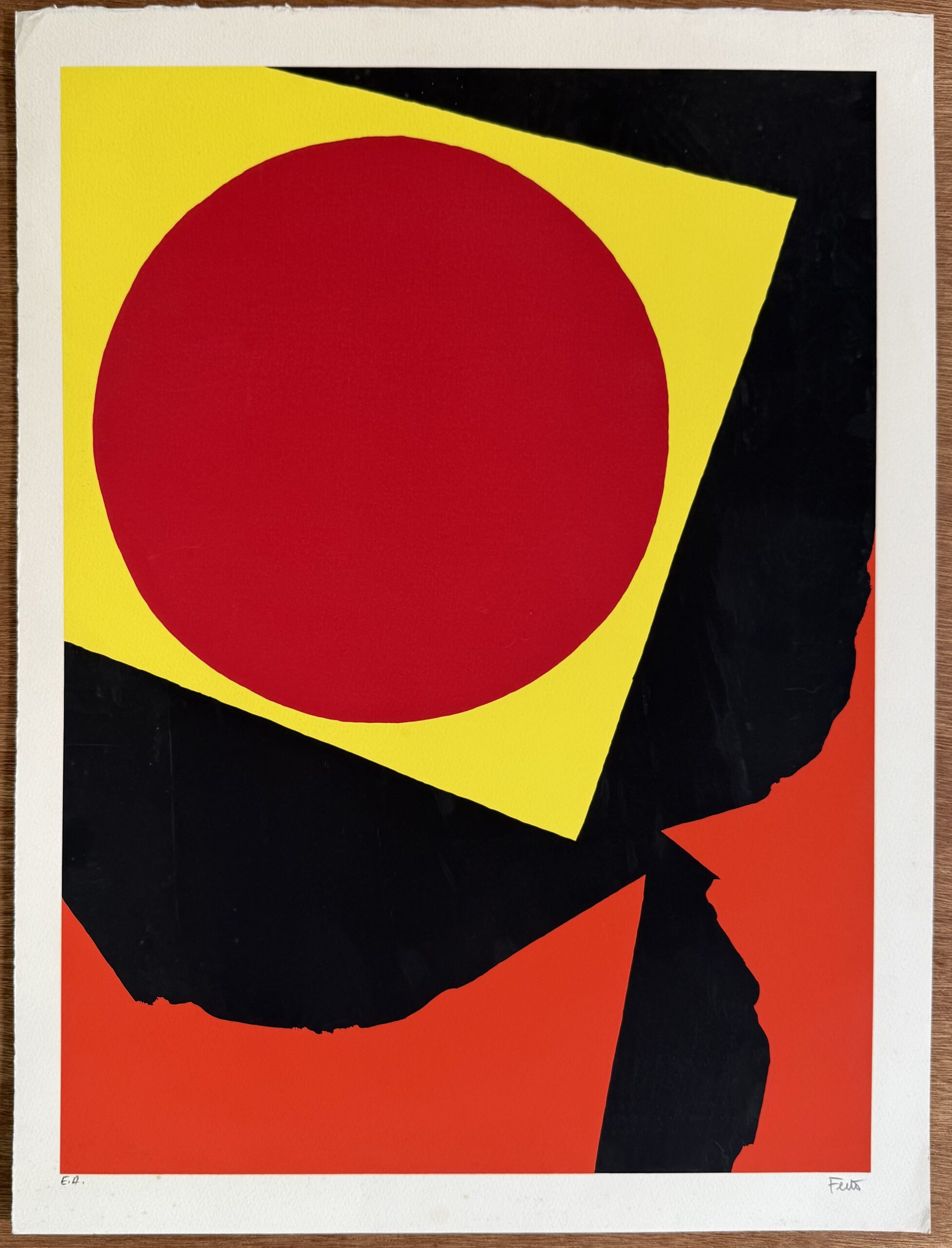 Luis FEITO : Circulo X, c. 1970 (signed) - Image 3