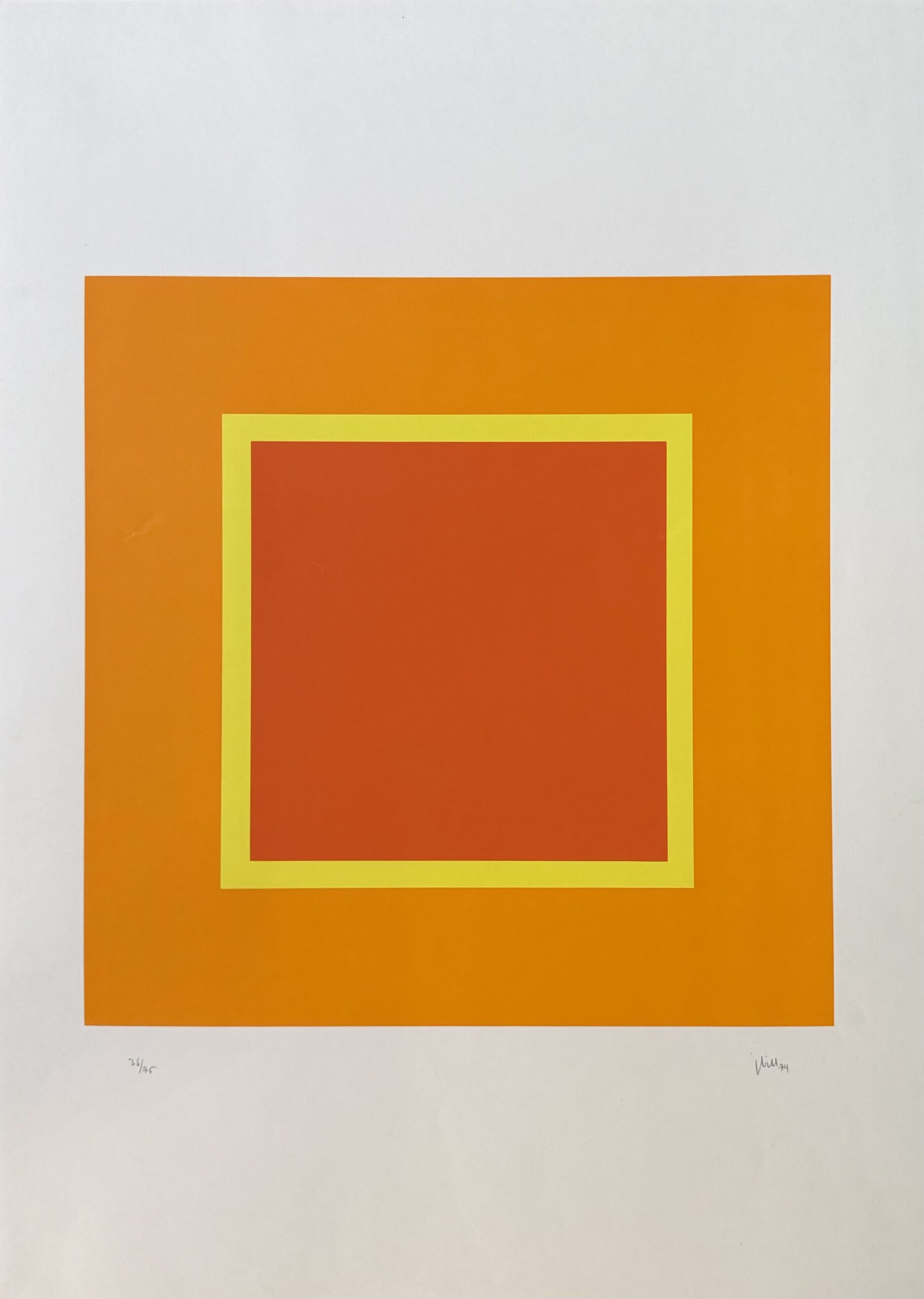 Jakob BILL : Composition, 1974 (signed)