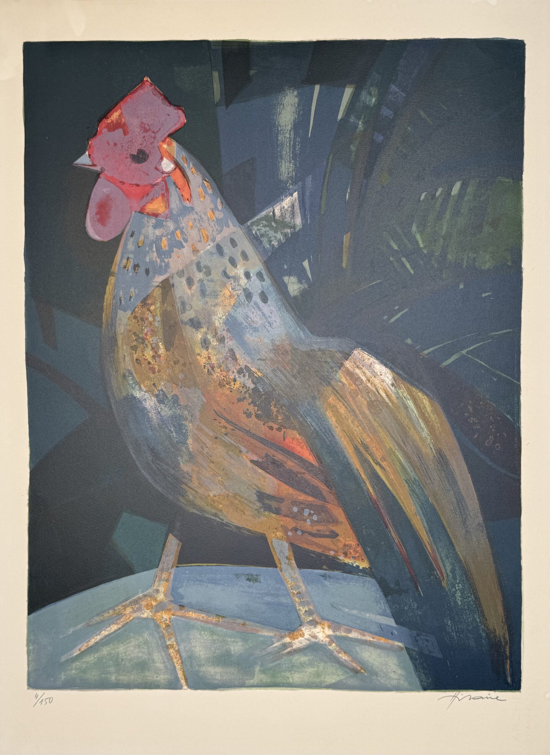 Camille HILAIRE : Le Coq, c.1970 (Hand Signed)