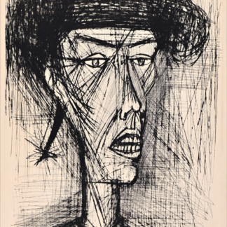 Bernard Buffet, Torero II, 1961, drypoint on BFK Rives, signed and numbered 71/75
