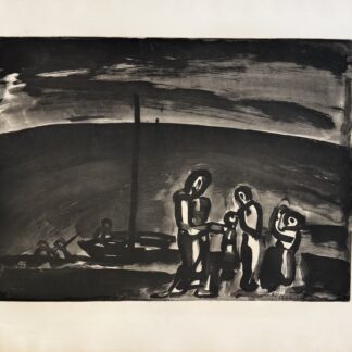 Georges ROUAULT : Il arrive parfois que la route soit belle…, 1922 (plate signed)
