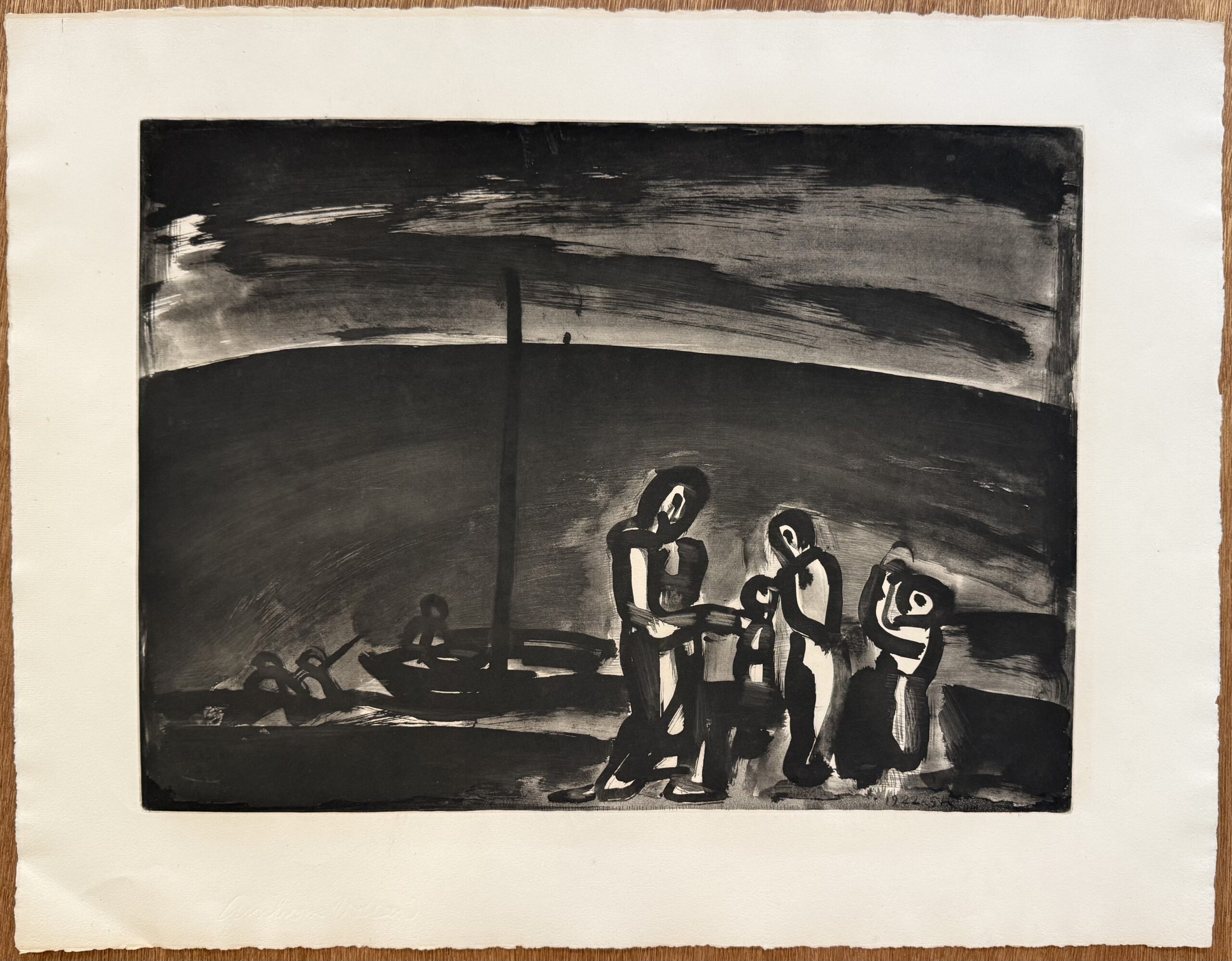Georges ROUAULT : Il arrive parfois que la route soit belle…, 1922 (plate signed) - Image 2