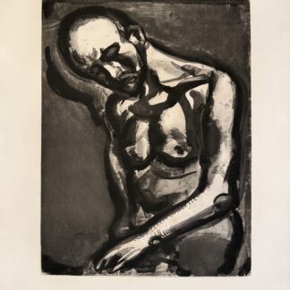 Georges ROUAULT : Le dur métier de vivre…, 1922 (plate signed)