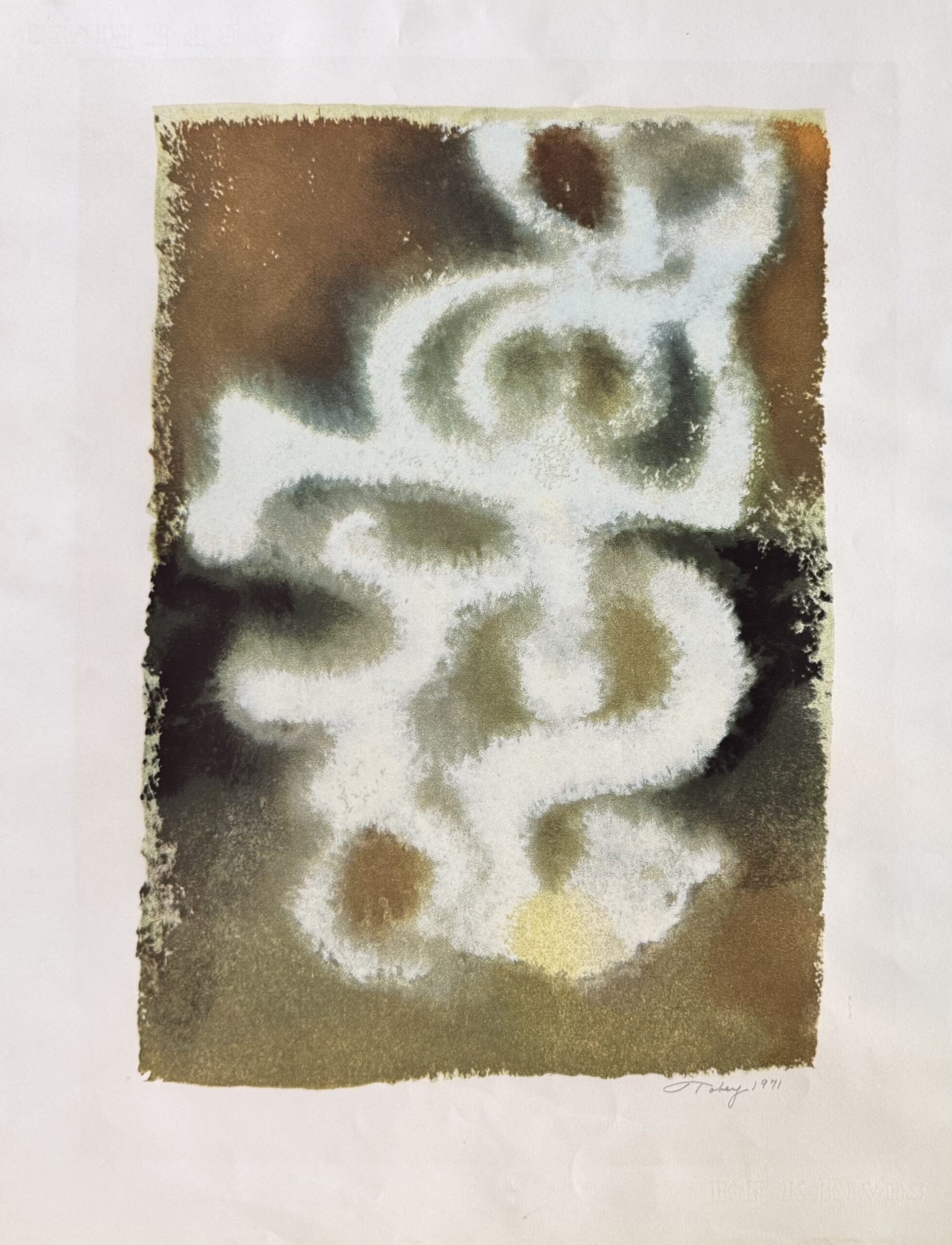 Mark TOBEY : Gospel Song, 1970 (signed)