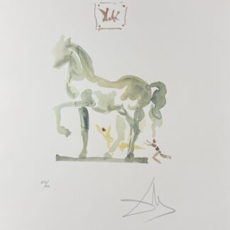 Salvador Dali - C'est la que l'amour se plut a livrer bataille, c. 1979 (Hand signed)