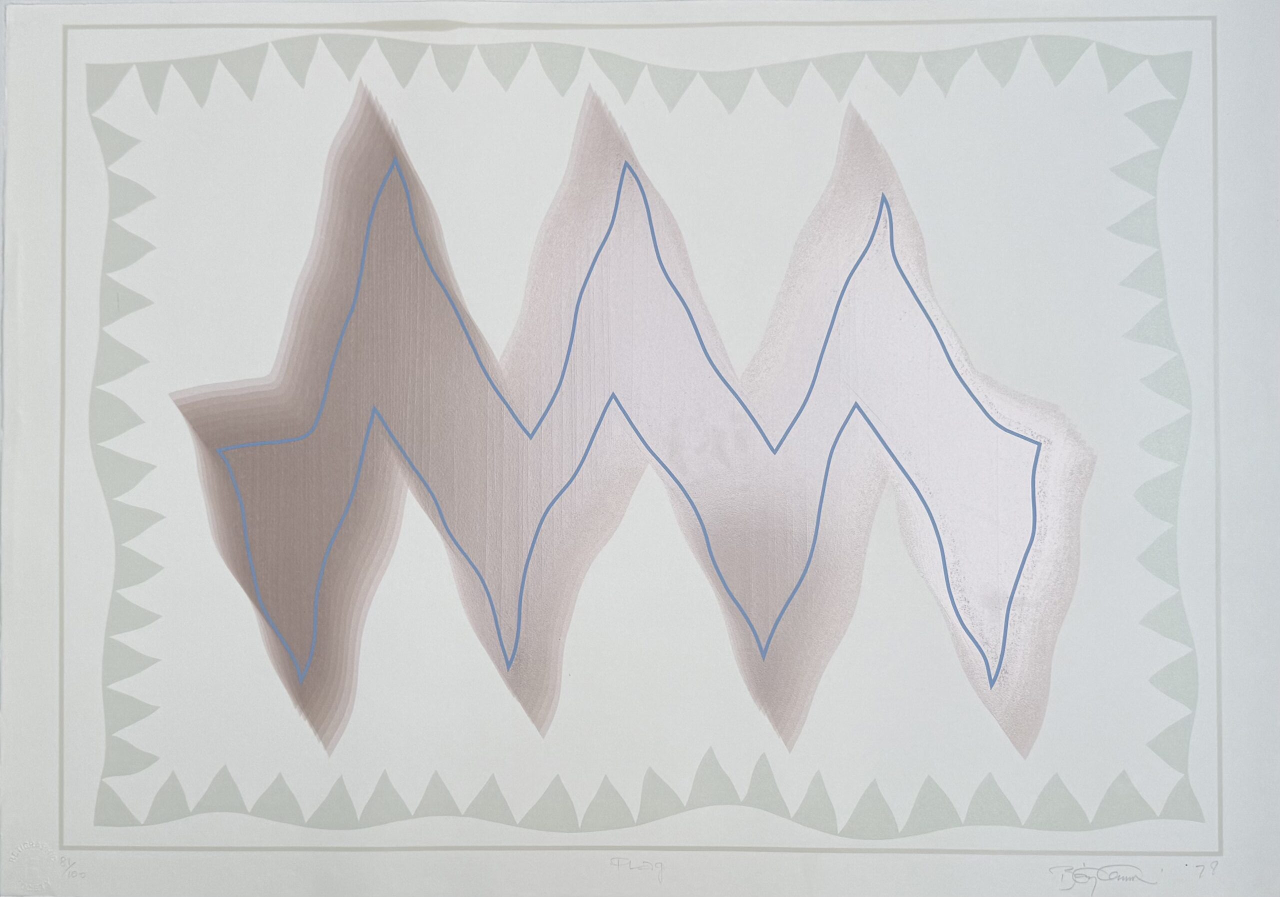 Anthony BENJAMIN : Flag, 1978 (signed)