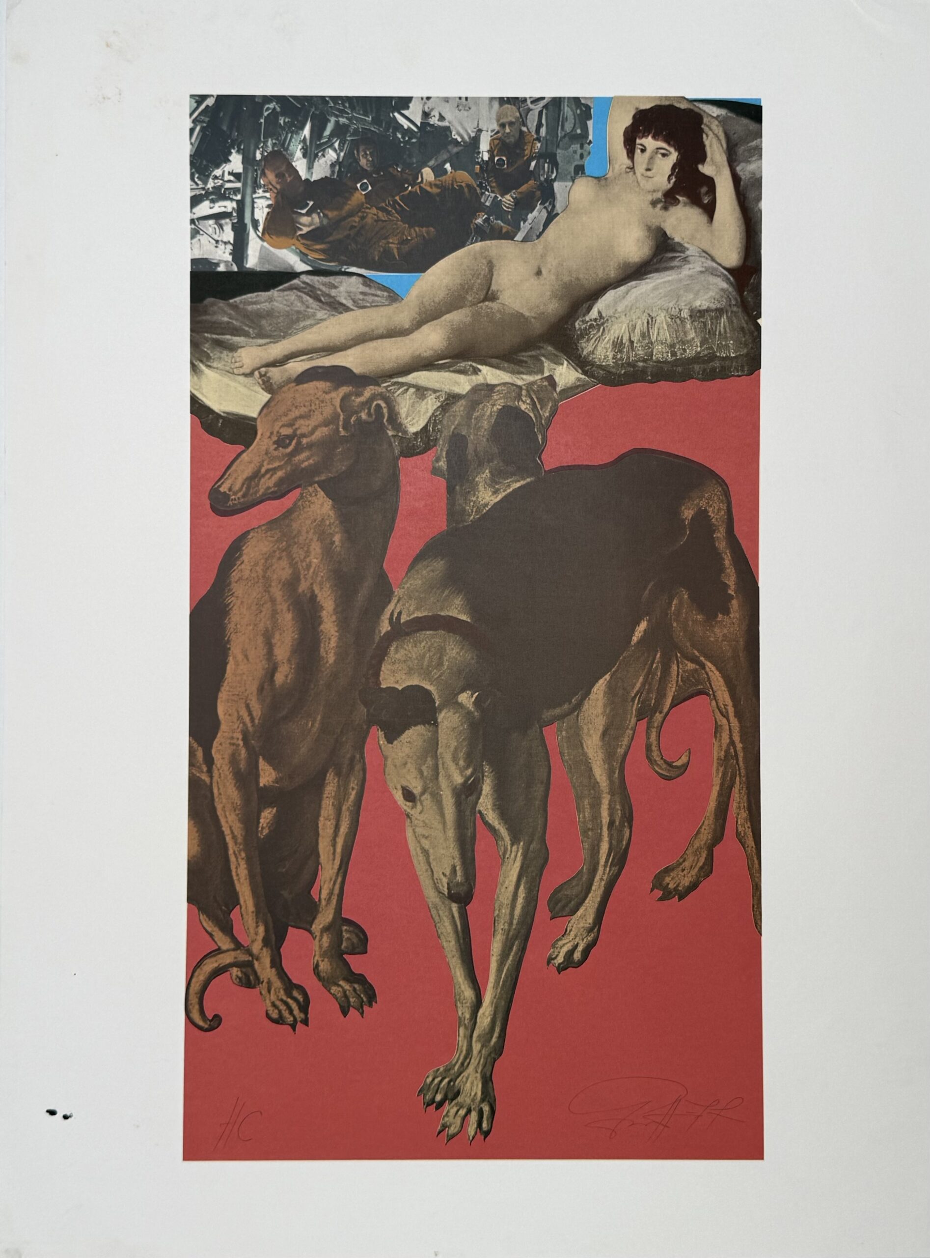 ERRÓ : La Maja aux lévriers, 1977 (signed)