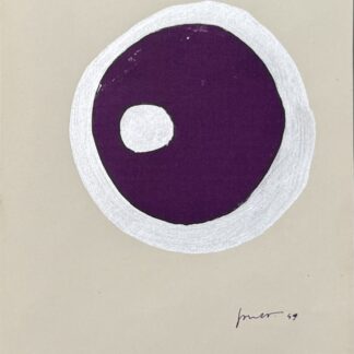 LUCIO FONTANA : Abstract composition (Arte concreta, plate 9), 1949, plate signed