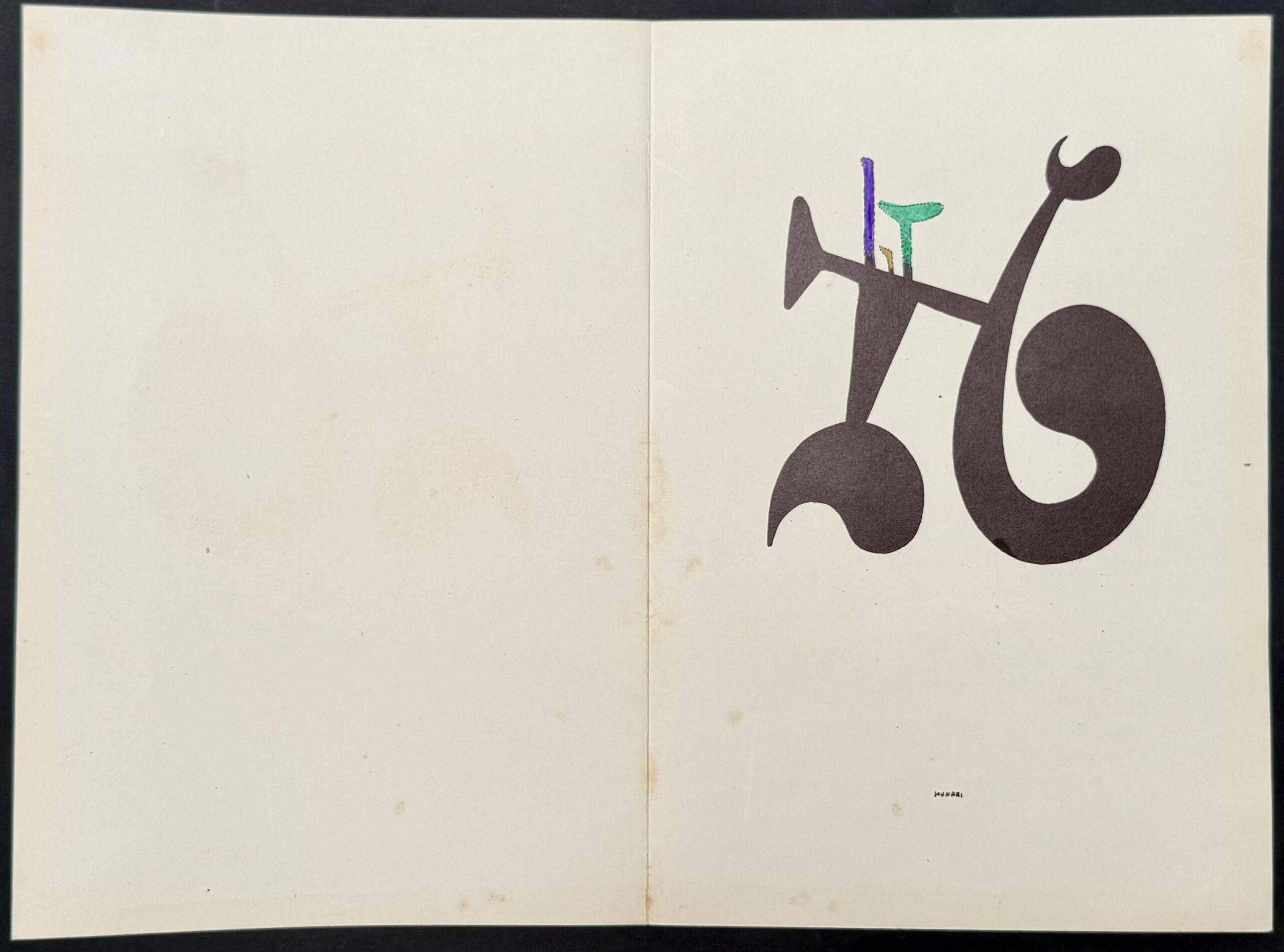 BRUNO MUNARI : Abstract composition (Arte concreta, plate 19), 1949 - Image 2