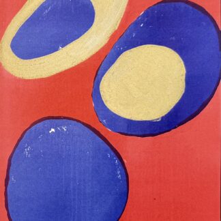 LUCIO FONTANA : Abstract composition (Arte concreta, plate 10), 1949