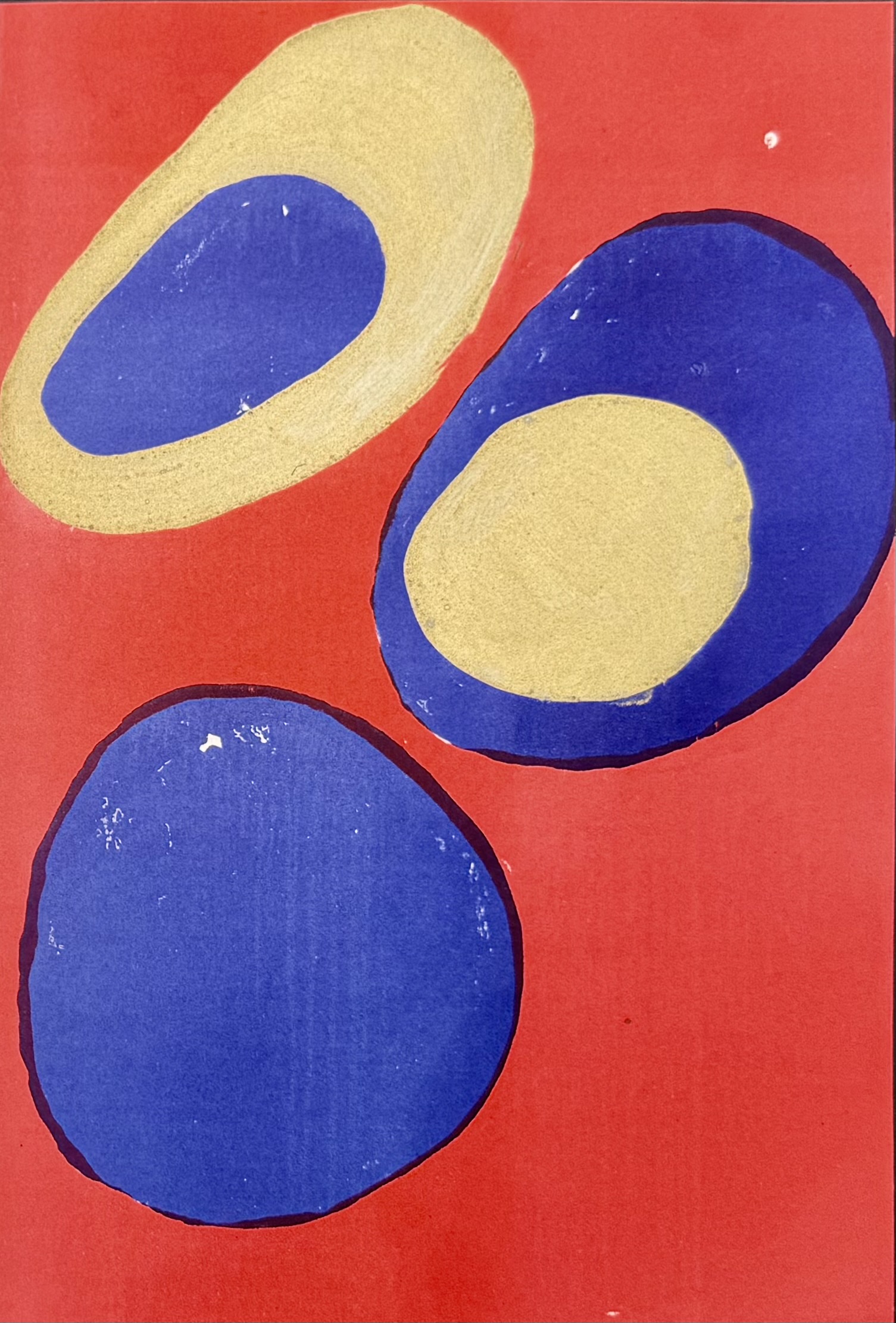 LUCIO FONTANA : Abstract composition (Arte concreta, plate 10), 1949