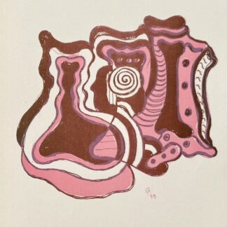 GILLO DORFLES : Abstract composition (Arte concreta, plate 8), 1949, hand signed