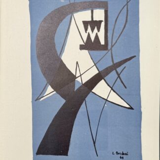 ENRICO BORDONI : Abstract composition (Arte concreta, plate 5), 1949