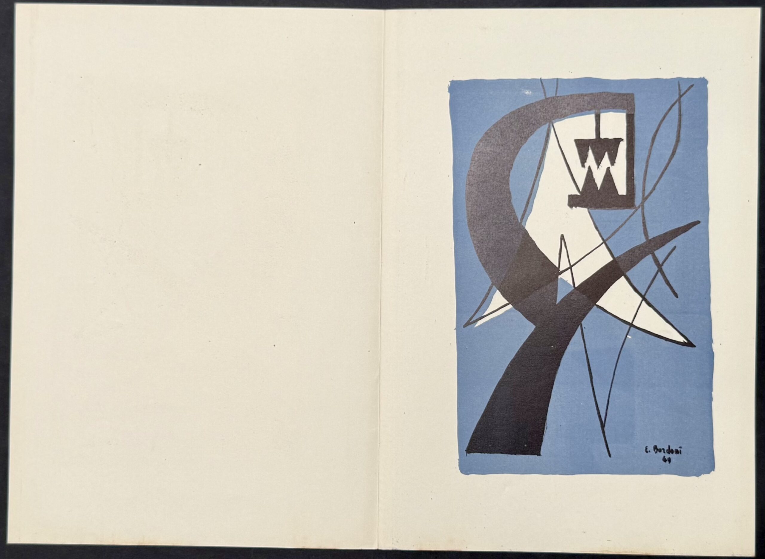 ENRICO BORDONI : Composition abstraite (Arte concreta, planche 5), 1949 – Image 2