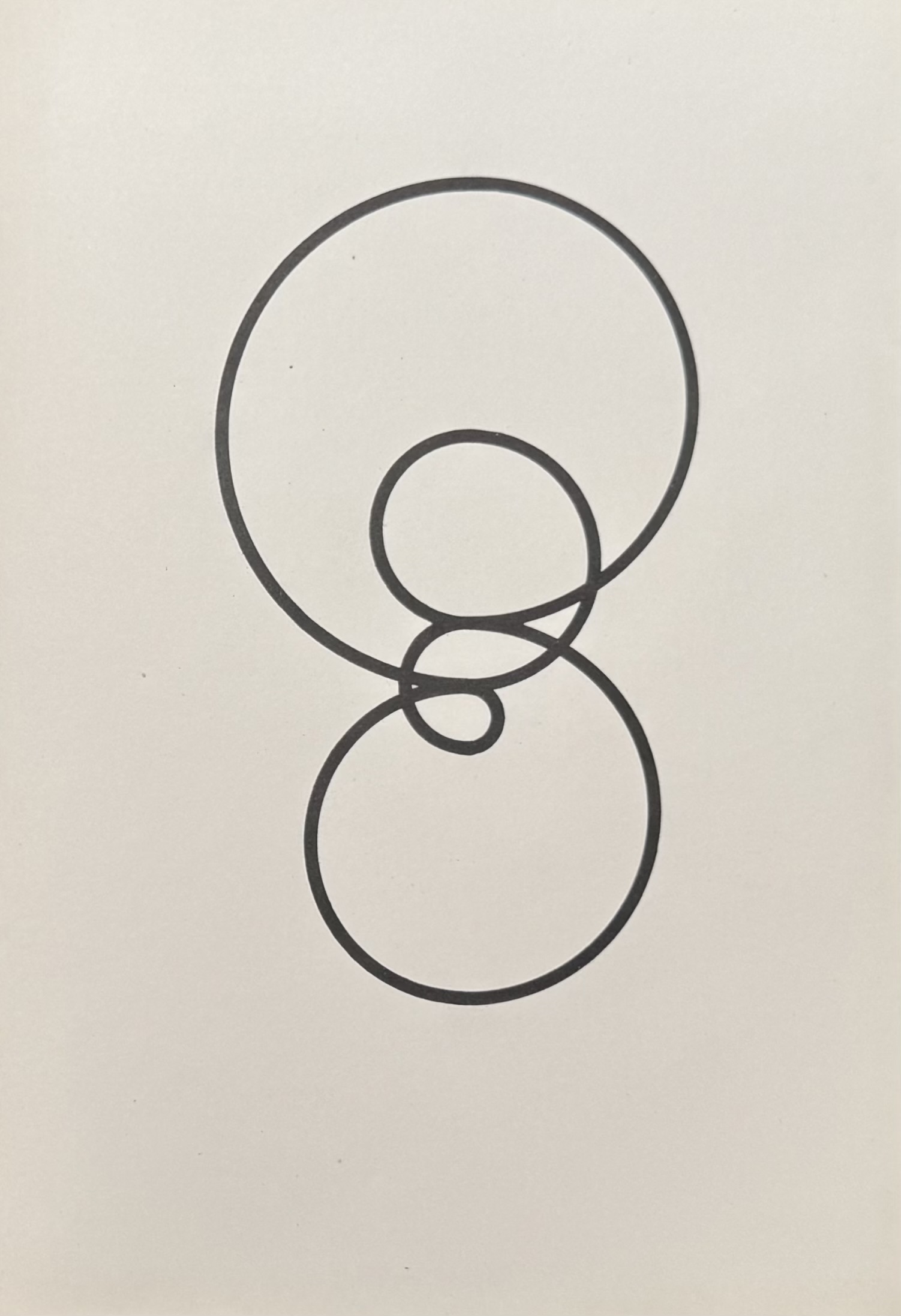 LANFRANCO BOMBELLI TIRAVANTI : Abstract composition (Arte concreta, plate 3), 1949