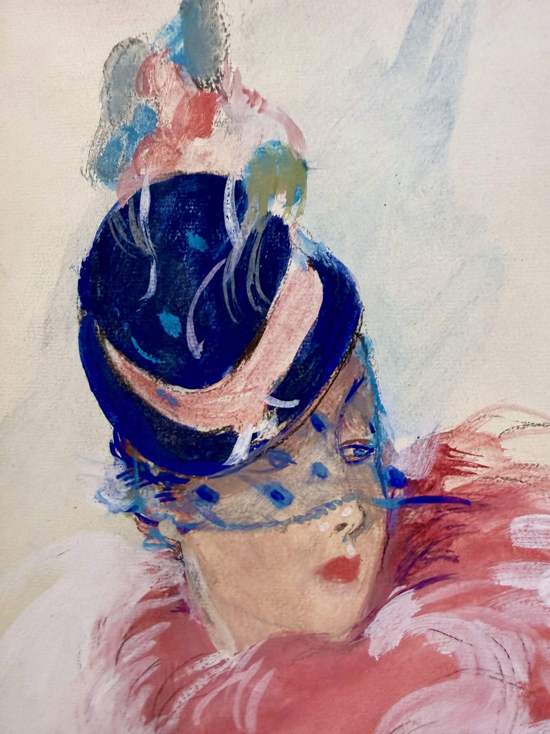 Jean-Gabriel Domergue : Élégante à la voilette, circa 1930 (signed Watercolour) - Image 6