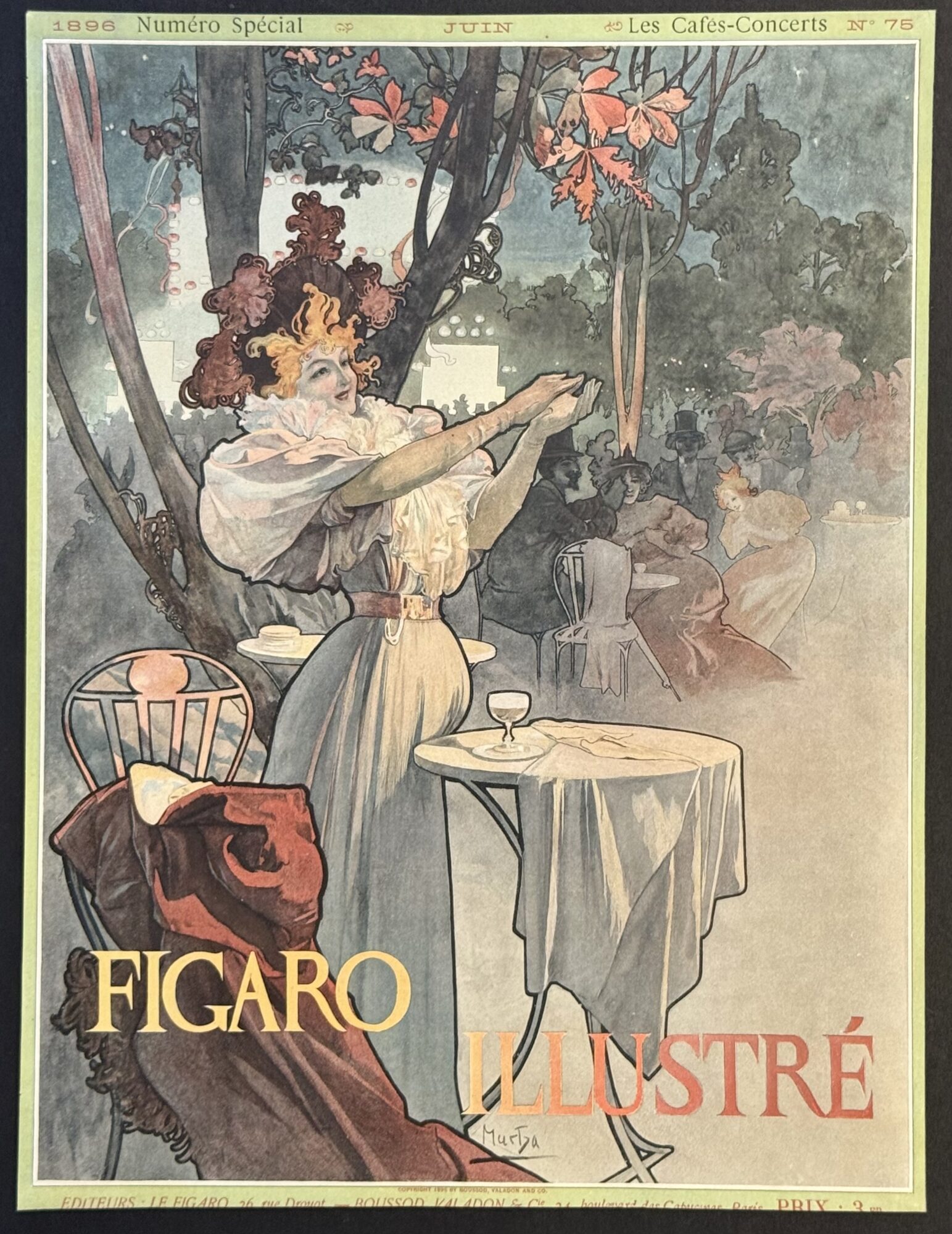Alphonse Mucha (1860-1939) Le Figaro Illustré, Special Issue "Les Cafés-Concerts", June 1896 - Image 3