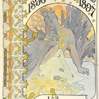 Alphonse Mucha - L'illustration magazine: cover for Christmas 1896/1897, (1896)