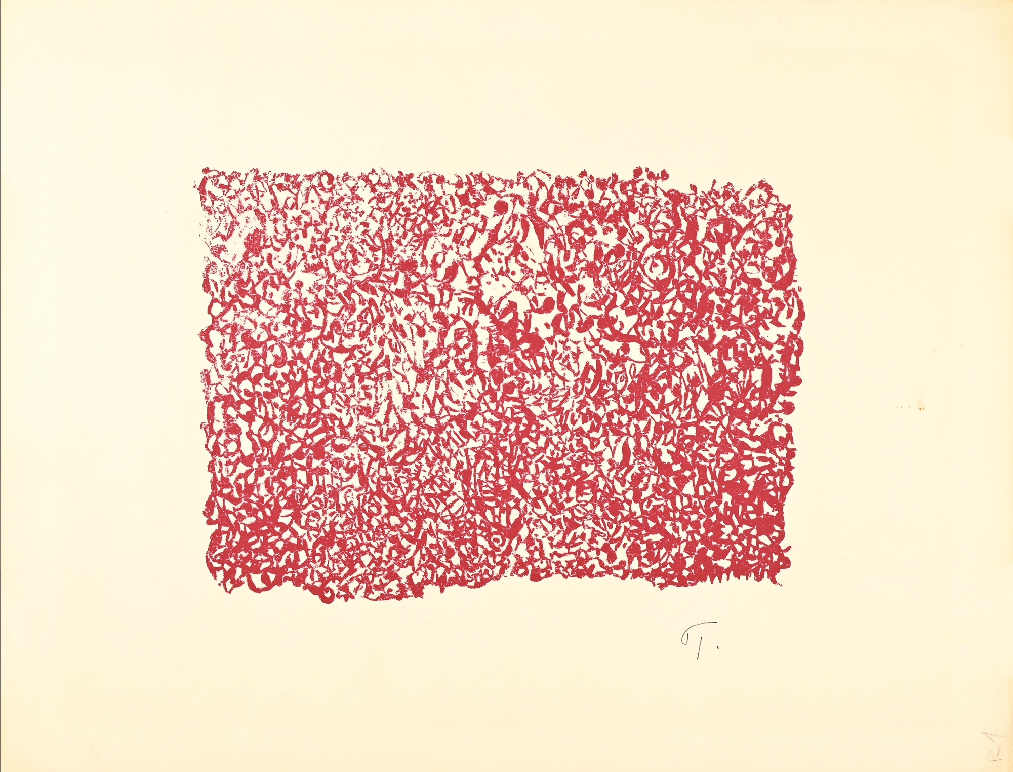 Mark TOBEY : Meanders, 1976 — trial proof (monogrammed)