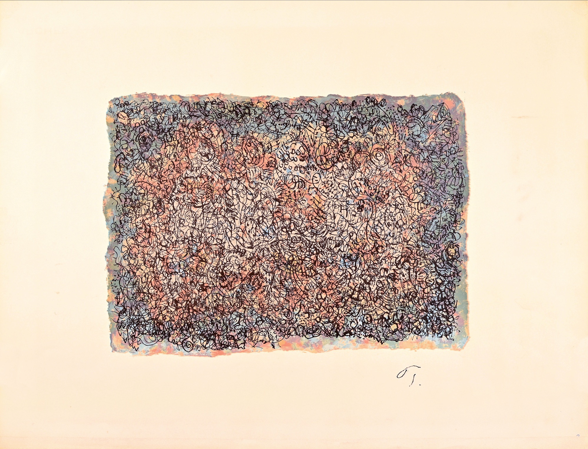 Mark TOBEY : Meanders, 1976 — trial proof (monogrammed)