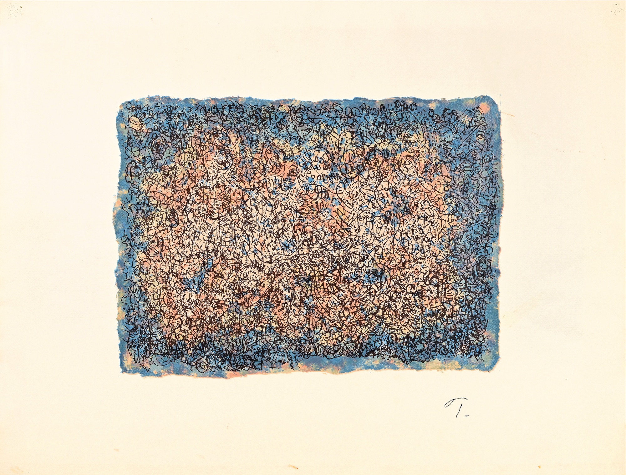 Mark TOBEY : Meanders, 1976 — trial proof (monogrammed)