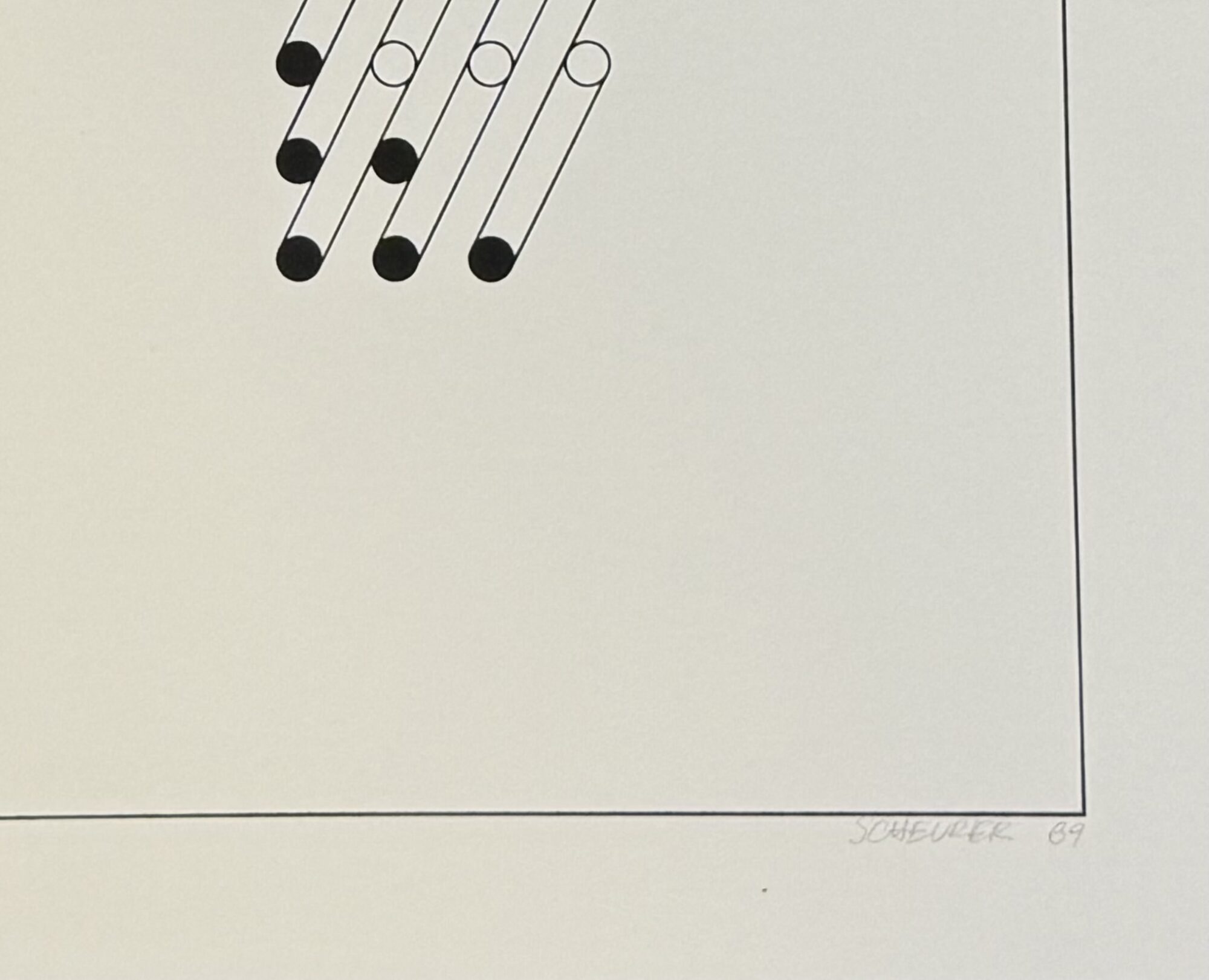 Jean SCHEURER : Untitled, 1969 (signed) - Image 2