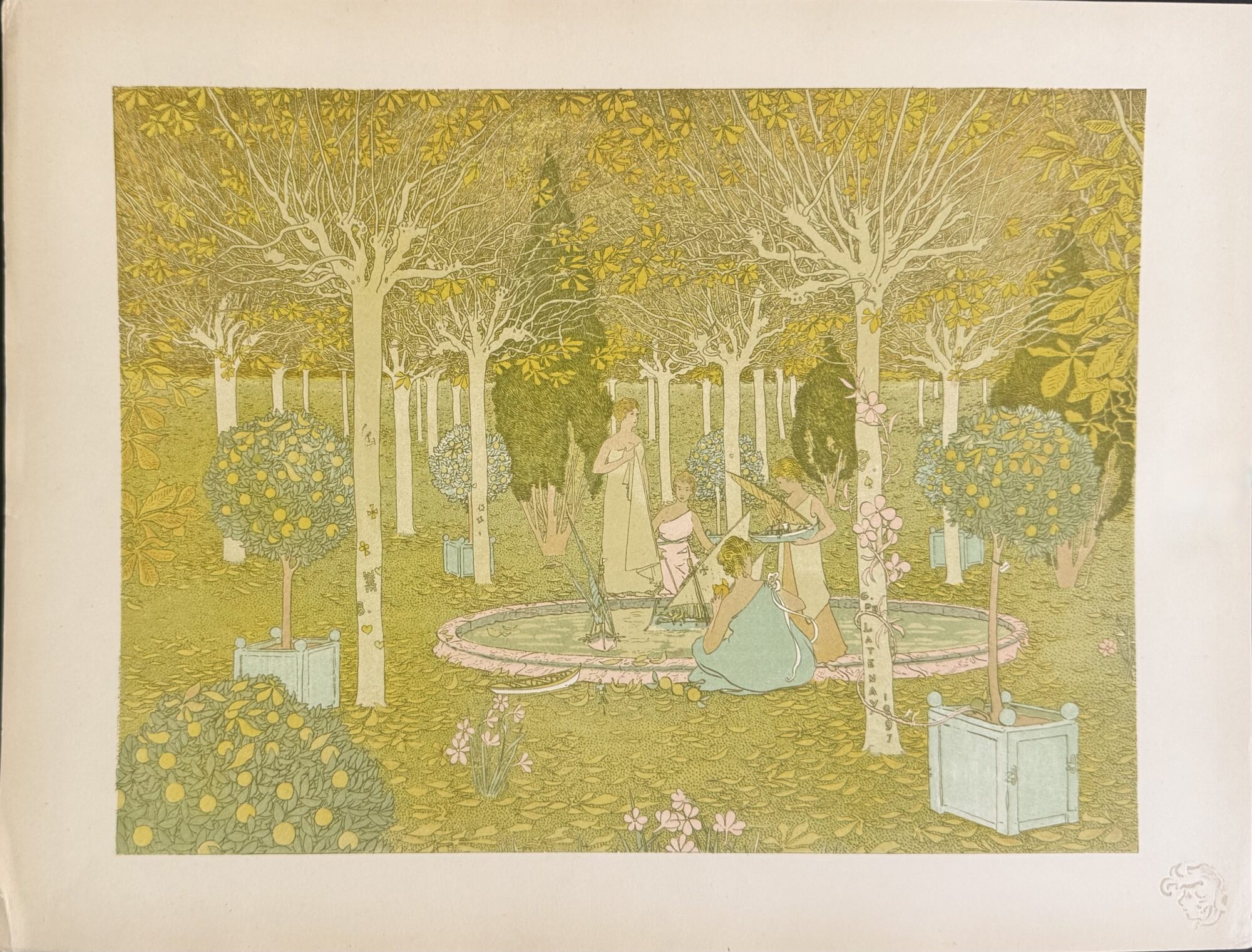 Gaston de Latenay - L'Estampe Moderne : Le Parc, 1897
