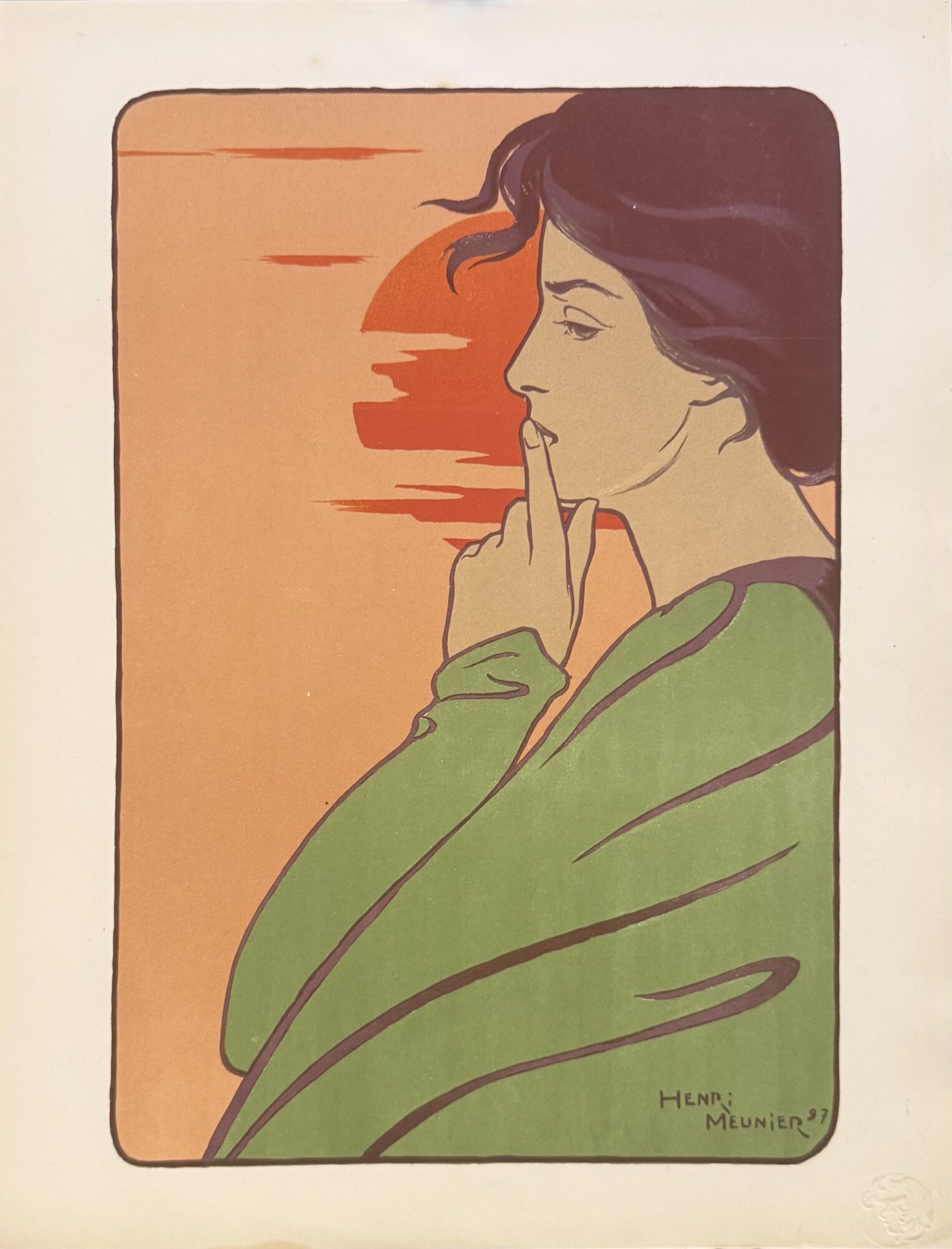 Henri Meunier - L'Estampe Moderne : L'Heure du silence, 1897