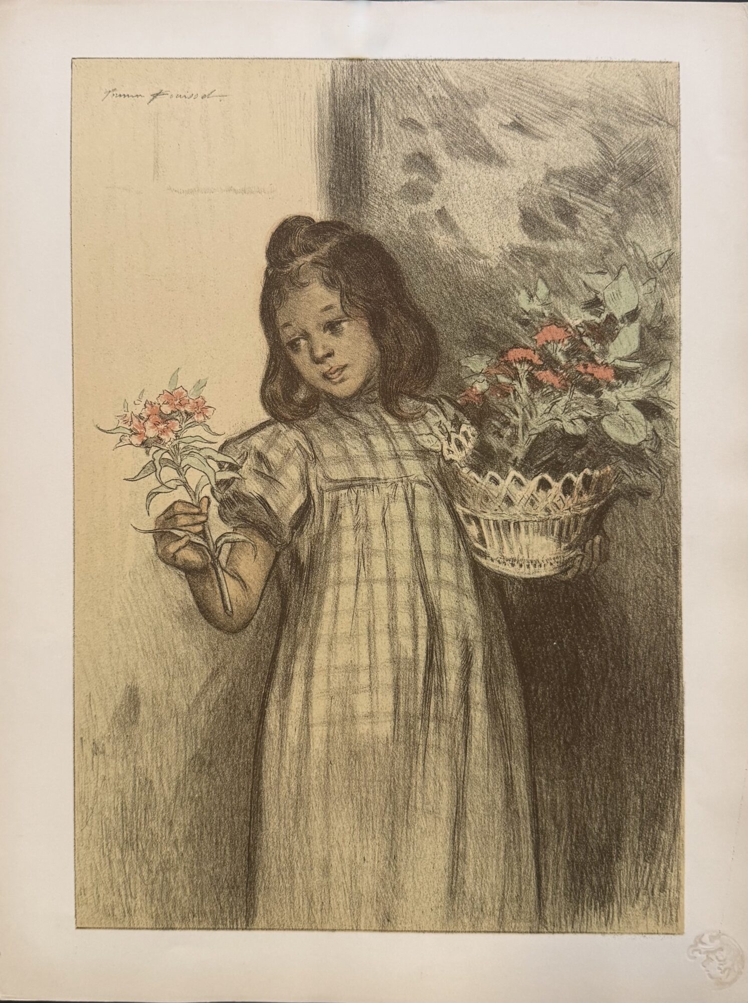 Firmin Bouisset - L'Estampe Moderne : Bouquetière, 1899