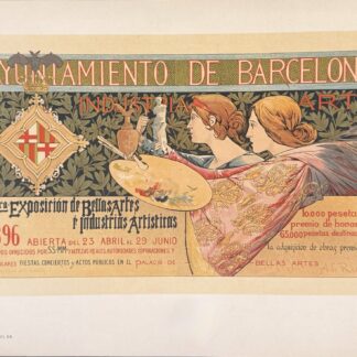 Alexandre de Riquer - Les Maîtres de l'Affiche : Exposición de Bellas Artes Barcelona, 1896