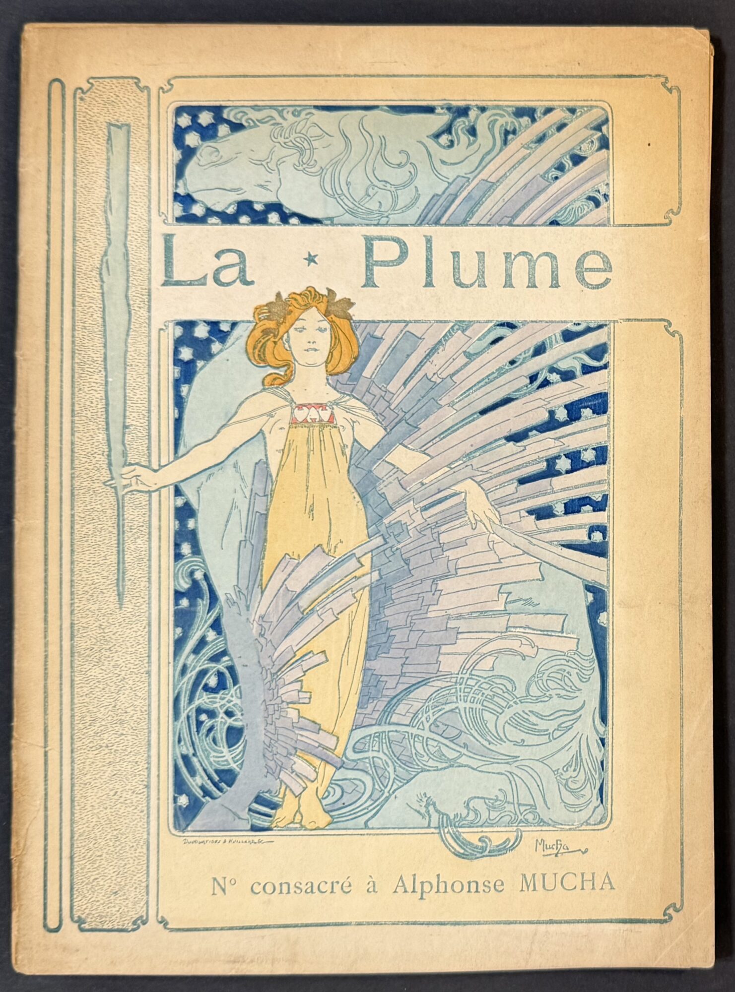 Alphonse Mucha : La Plume, numéro consacré à Alphonse Mucha, 1897 (signé)