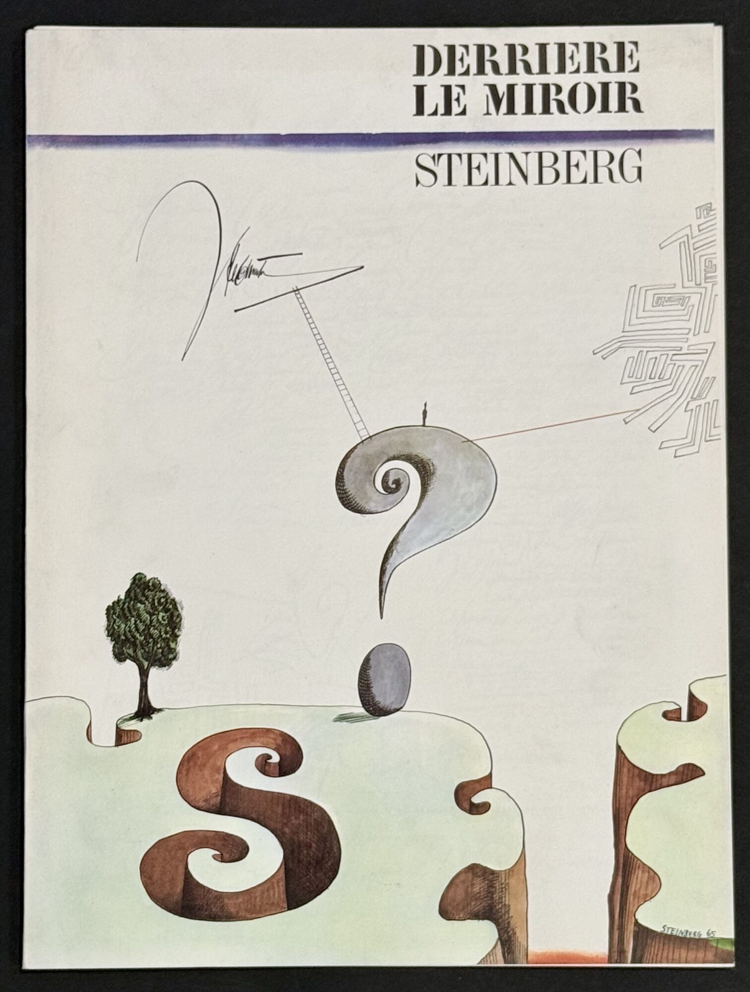 Saul STEINBERG : Derrière le Miroir no 157, 1966