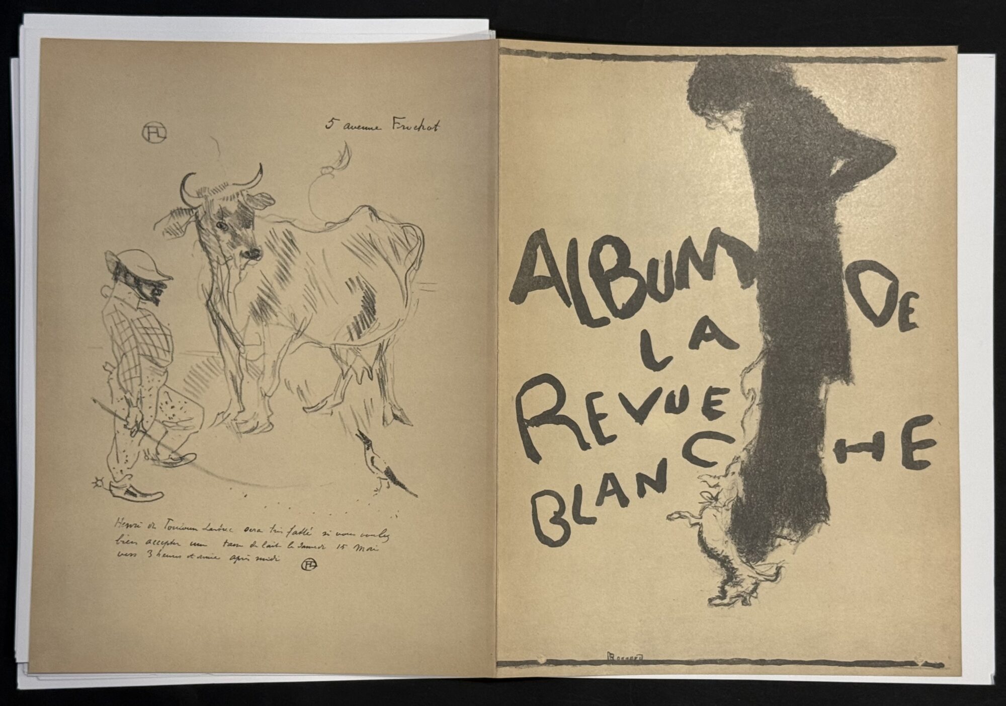 Pierre BONNARD, Henri de TOULOUSE-LAUTREC, Édouard VUILLARD (after) : Derrière le Miroir no 158-159, La Revue Blanche, 1966 - Image 2