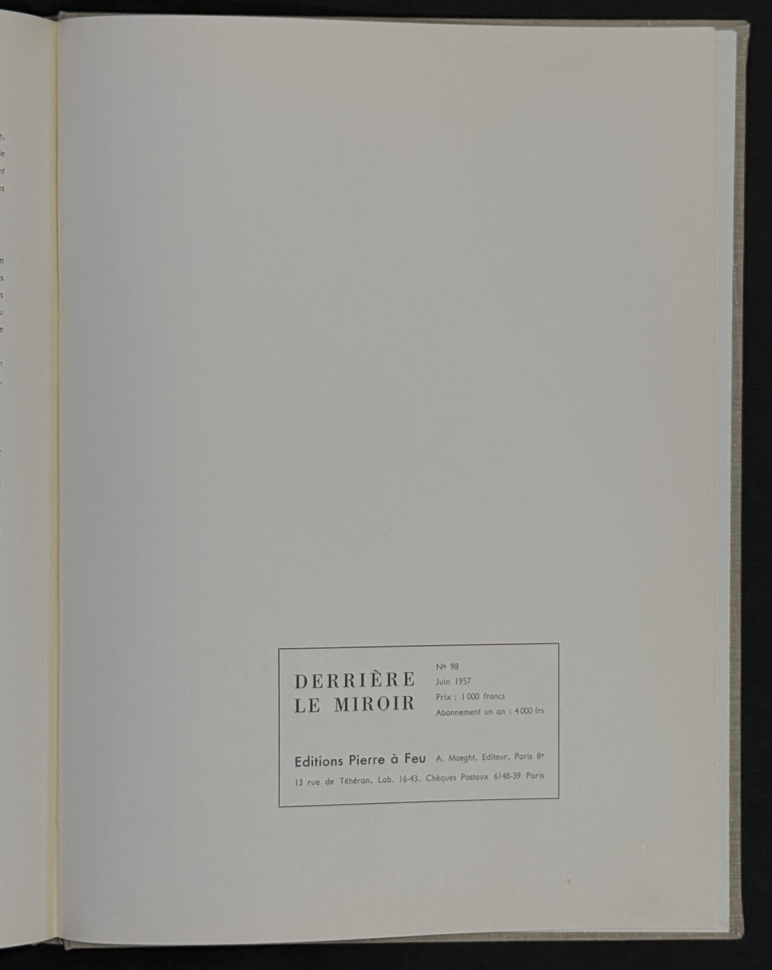 Alberto GIACOMETTI : Derrière le Miroir nos 39-40, 65 and 98, 1951–1957 - Image 4