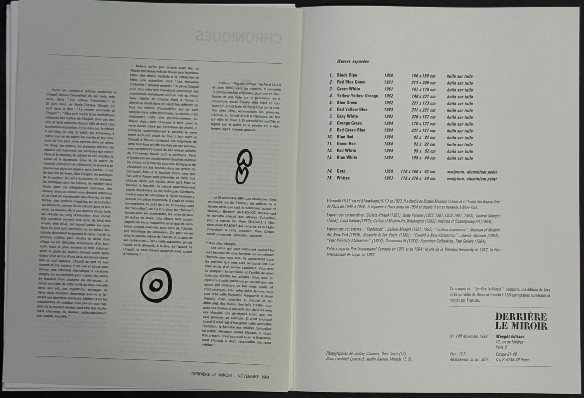 Ellsworth KELLY : Derrière le Miroir no 149, 1964 - Image 5