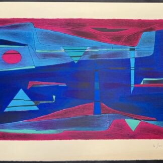 Gustave SINGIER : Lagune, nuit, 1957 (signé)