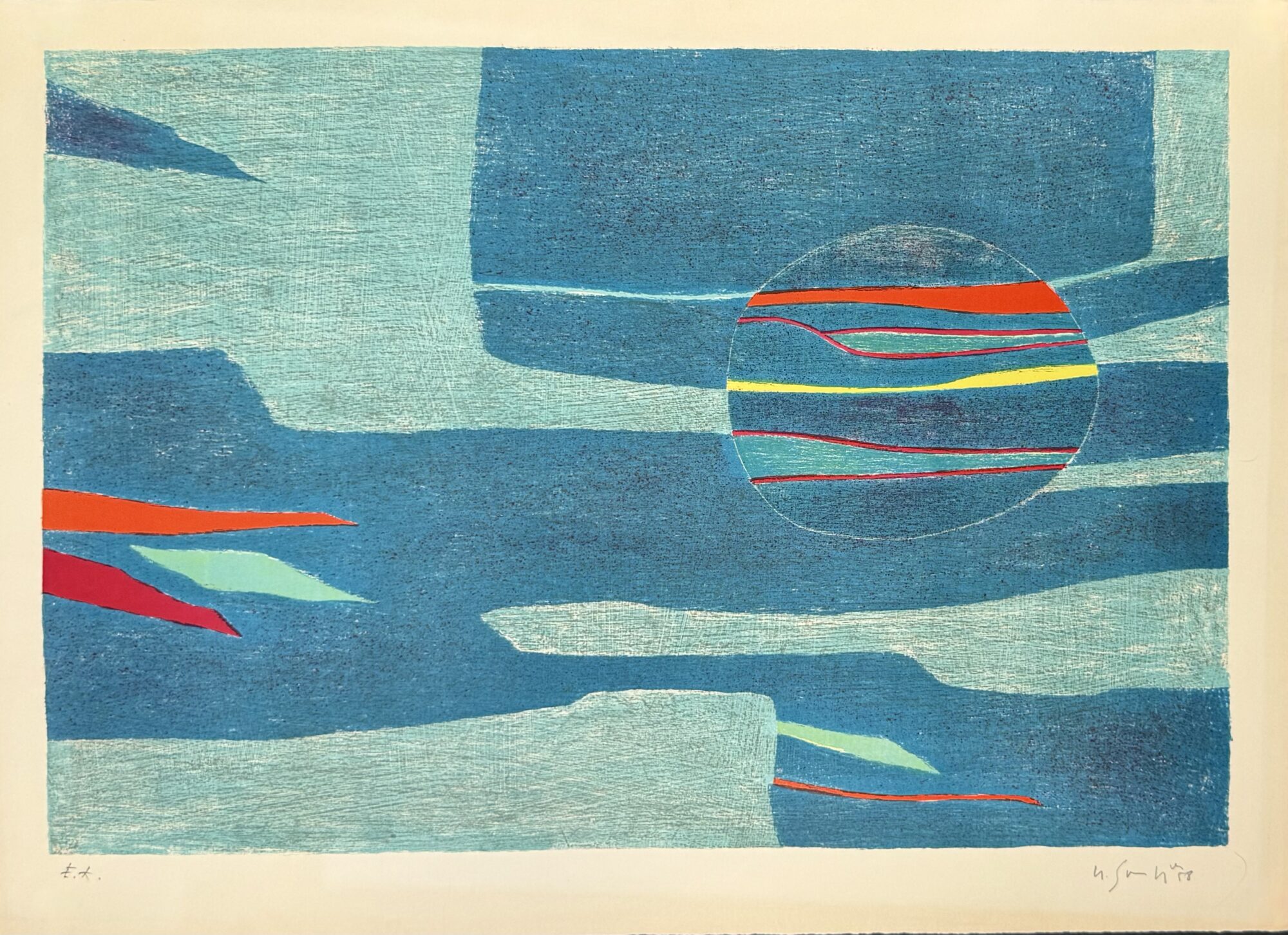 Gustave SINGIER : Provence, soleil, mer froide, 1958 (signed) - Image 2
