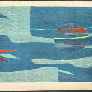 Gustave SINGIER : Provence, soleil, mer froide, 1958 (signé)