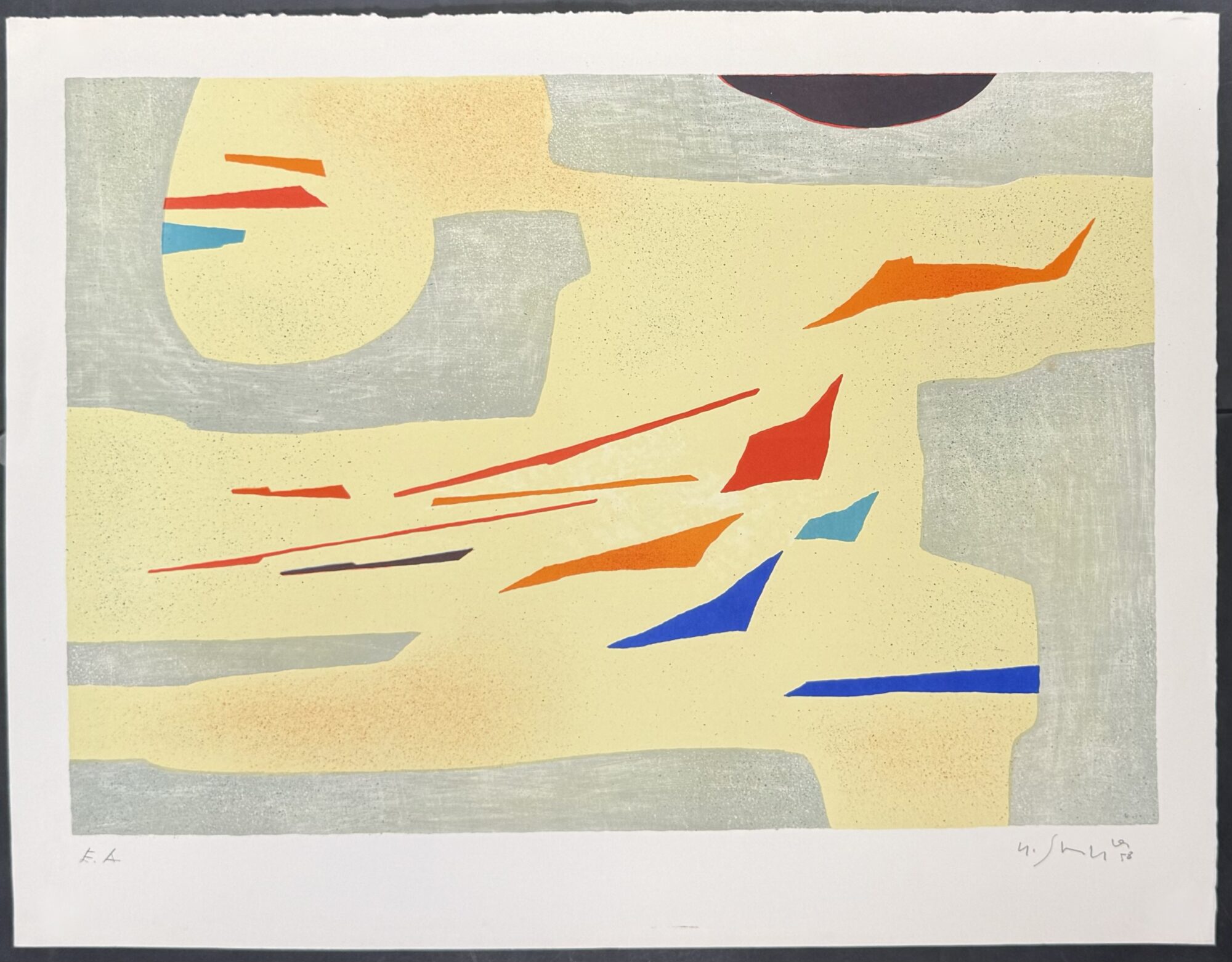Gustave SINGIER : Provence, vent, lumière, 1958 (signed)