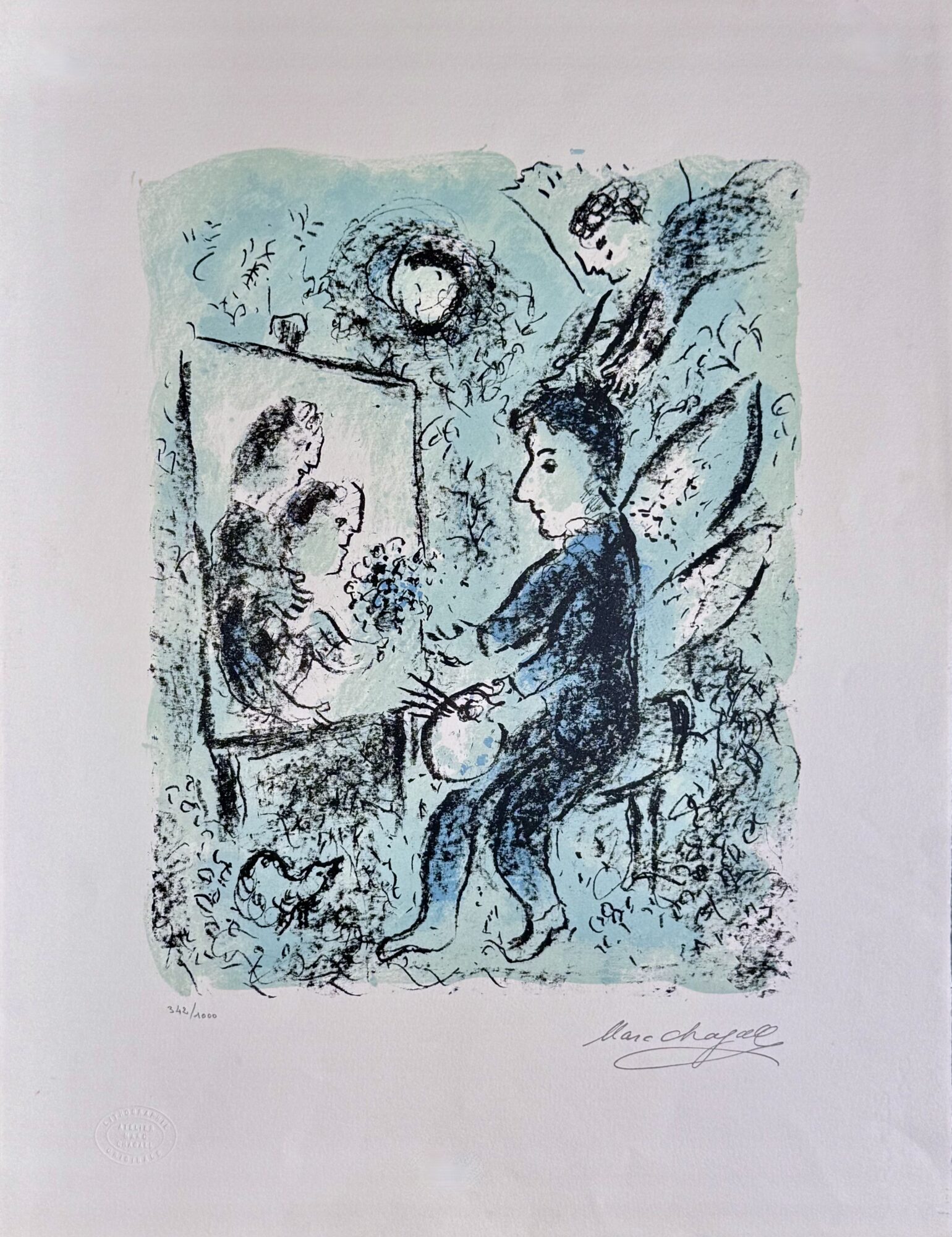 Marc CHAGALL : Vers l'autre clarté (Towards Another Light), 1985