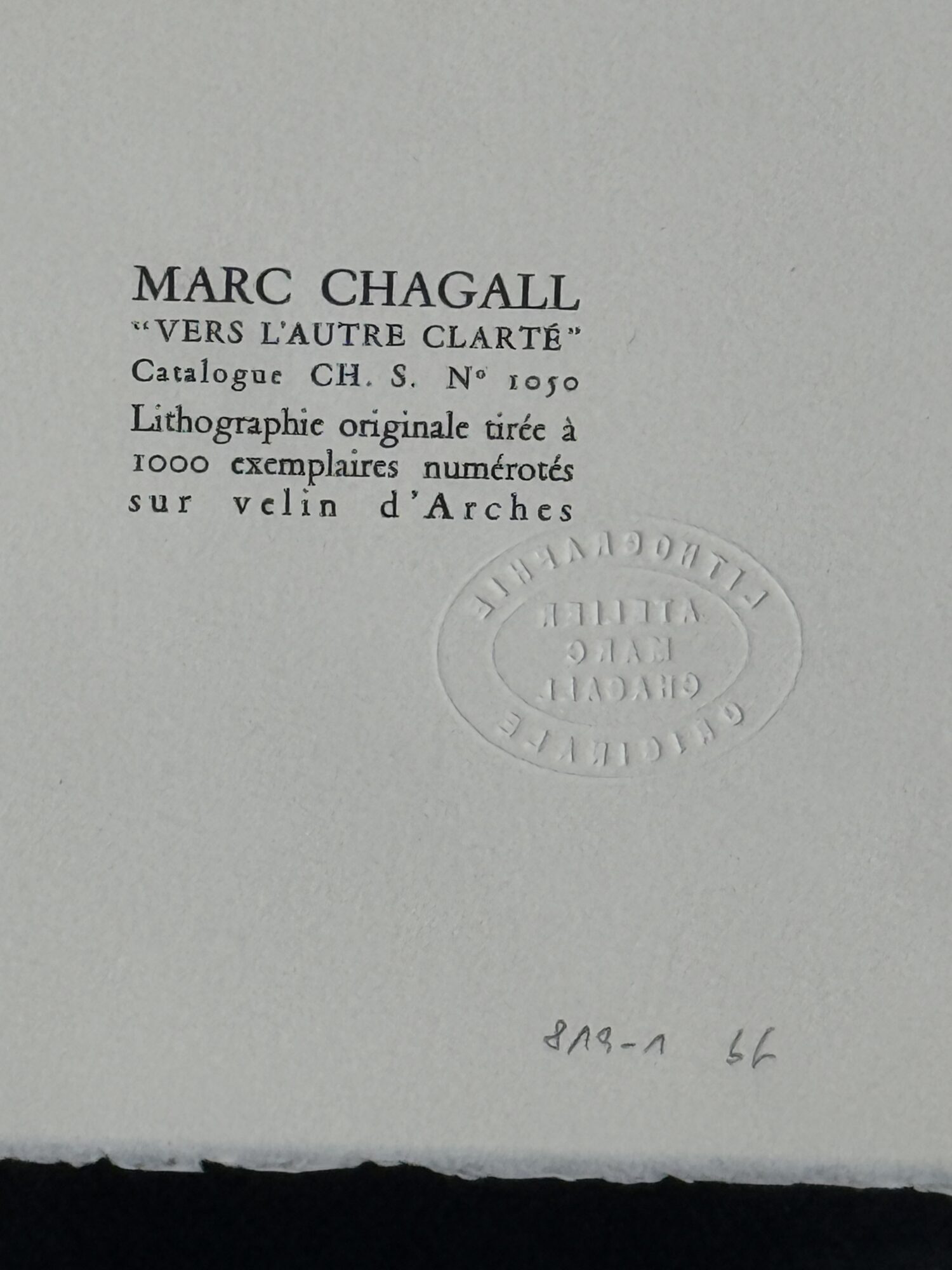 Marc CHAGALL : Vers l'autre clarté (Towards Another Light), 1985 - Image 3