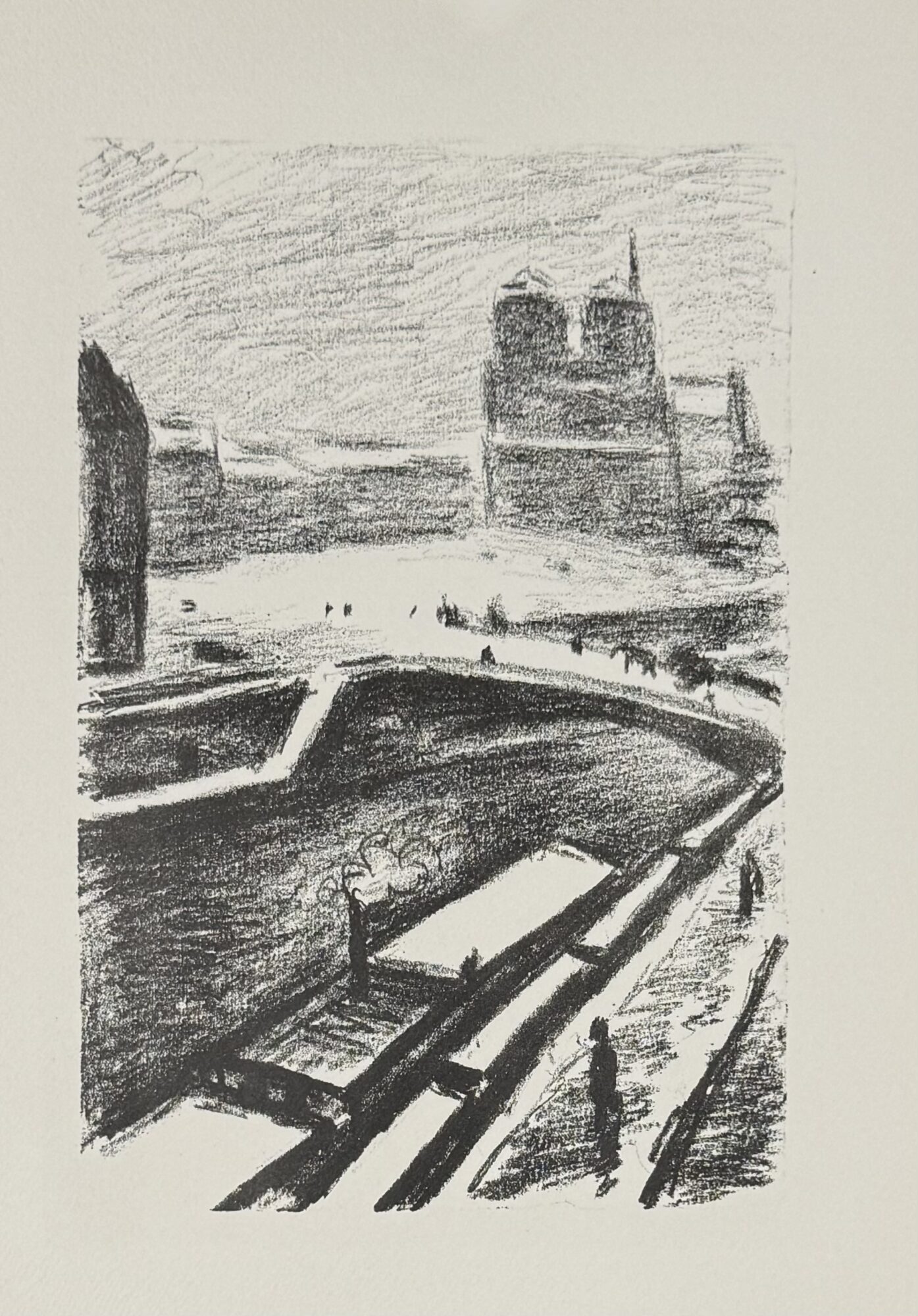 Albert MARQUET : Notre-Dame (Rhapsodie parisienne), 1950