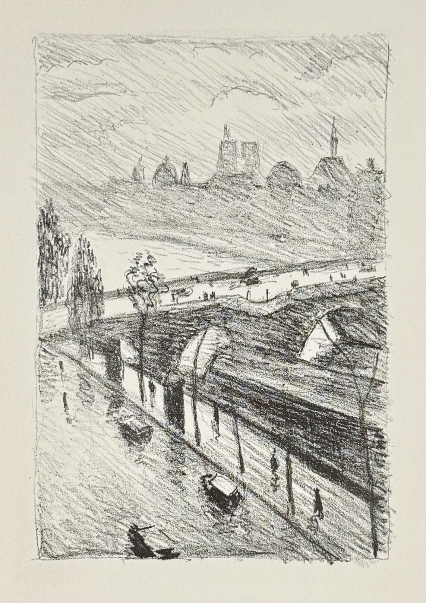 Albert MARQUET : Les Quais de Paris IV (Rhapsodie parisienne), 1950