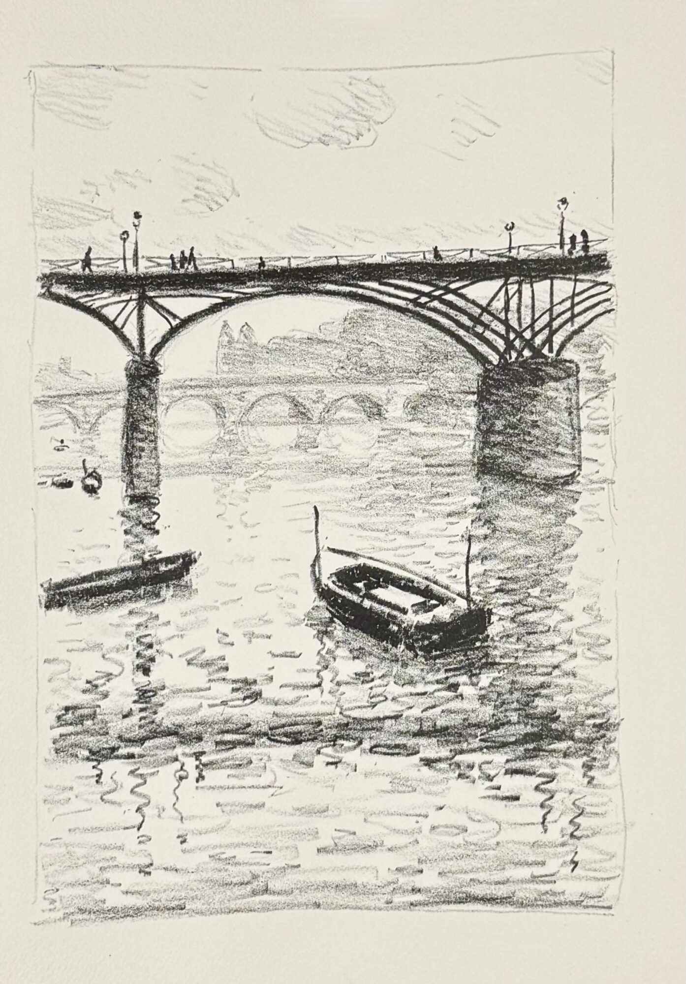 Albert MARQUET : Le Pont des Arts (Rhapsodie parisienne), 1950
