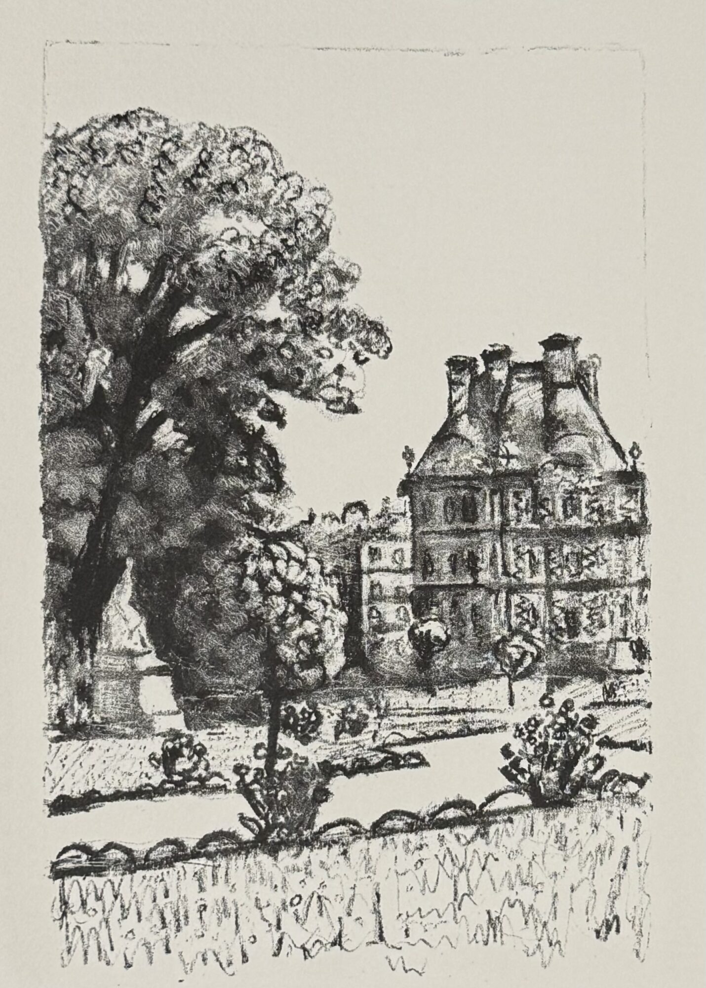 Albert MARQUET : Jardin de Paris (Rhapsodie parisienne), 1950
