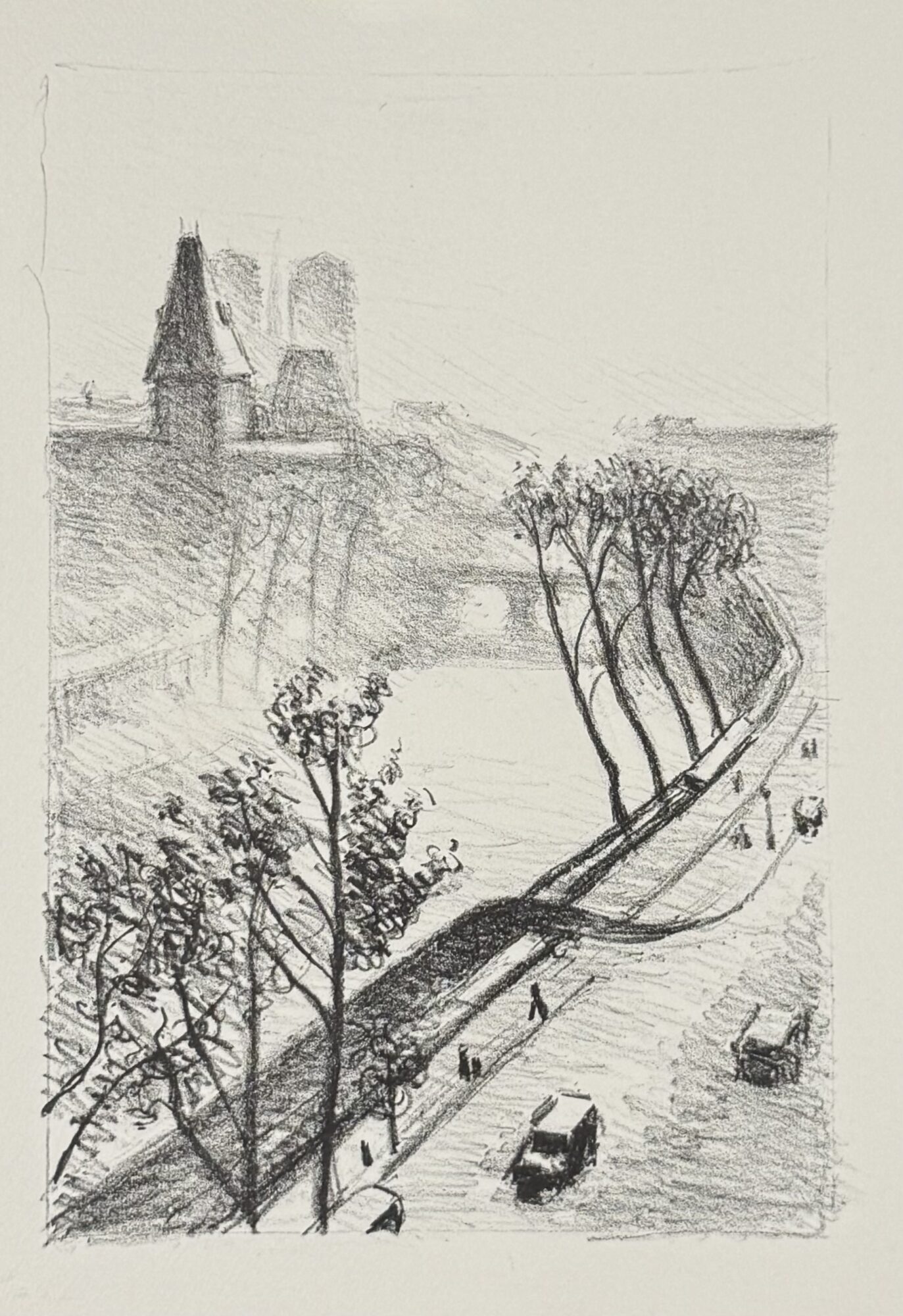 Albert MARQUET : Les Quais de Paris III (Rhapsodie parisienne), 1950