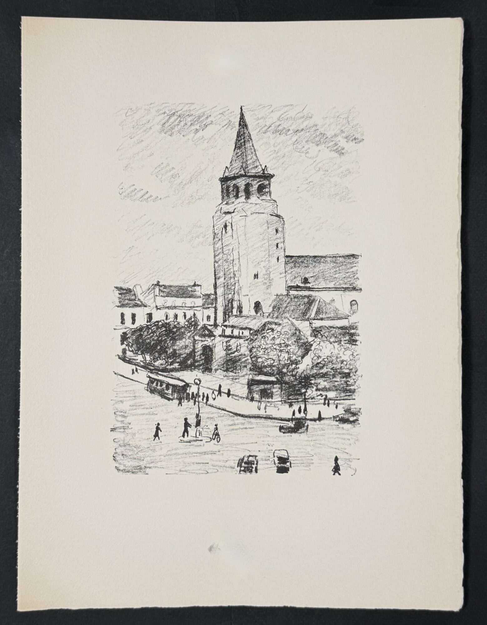 Albert MARQUET : L'Église Saint-Germain-des-Prés (Rhapsodie parisienne), 1950 – Image 2