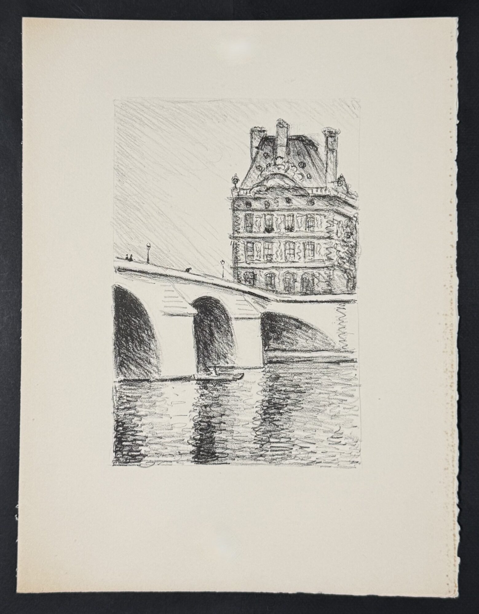 Albert MARQUET : Le Pont Royal et le Louvre (Rhapsodie parisienne), 1950 – Image 2