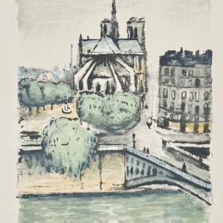 Albert MARQUET : Notre-Dame and the Pont Saint-Louis (Rhapsodie parisienne), 1950