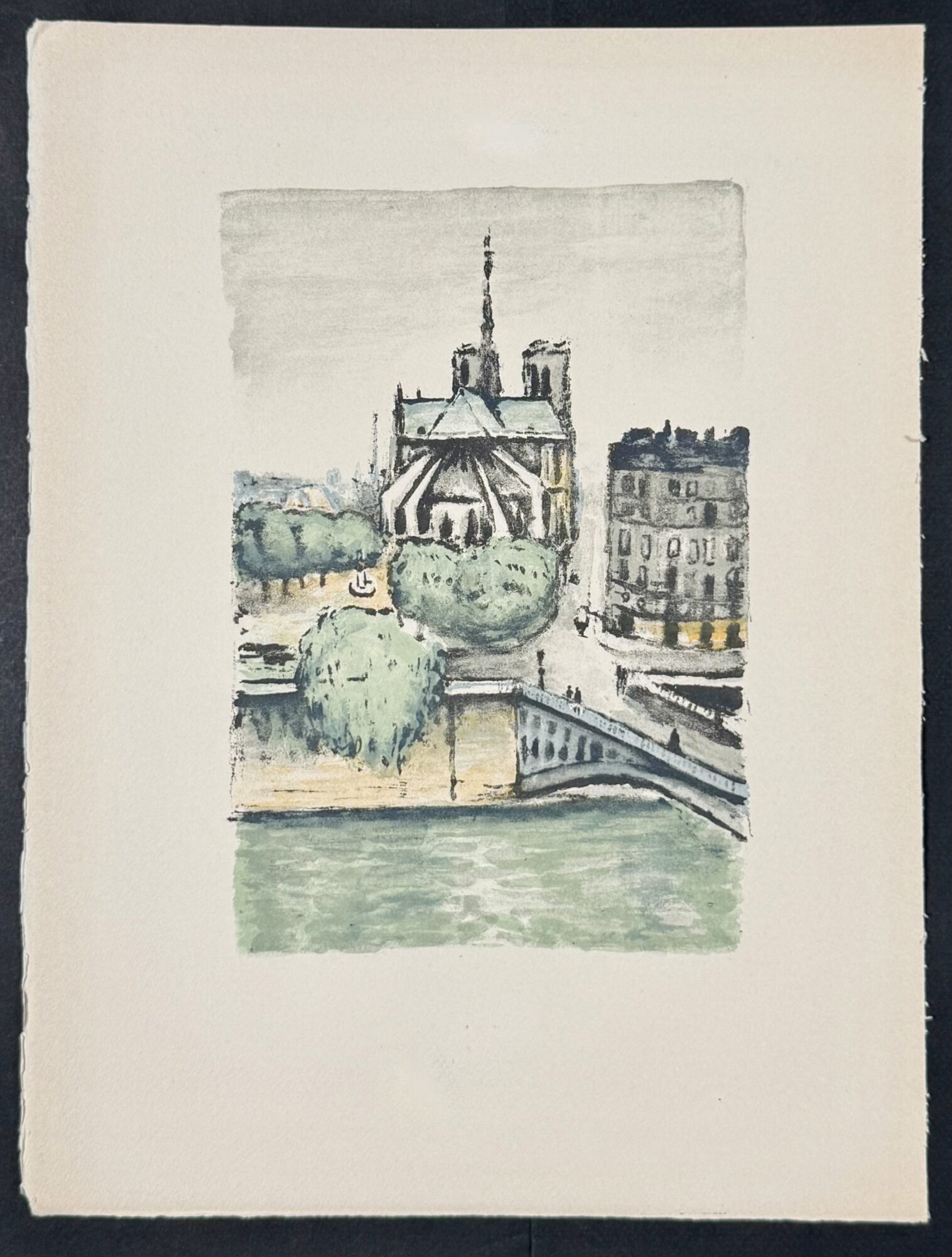 Albert MARQUET : Notre-Dame et le pont Saint-Louis (Rhapsodie parisienne), 1950 – Image 2